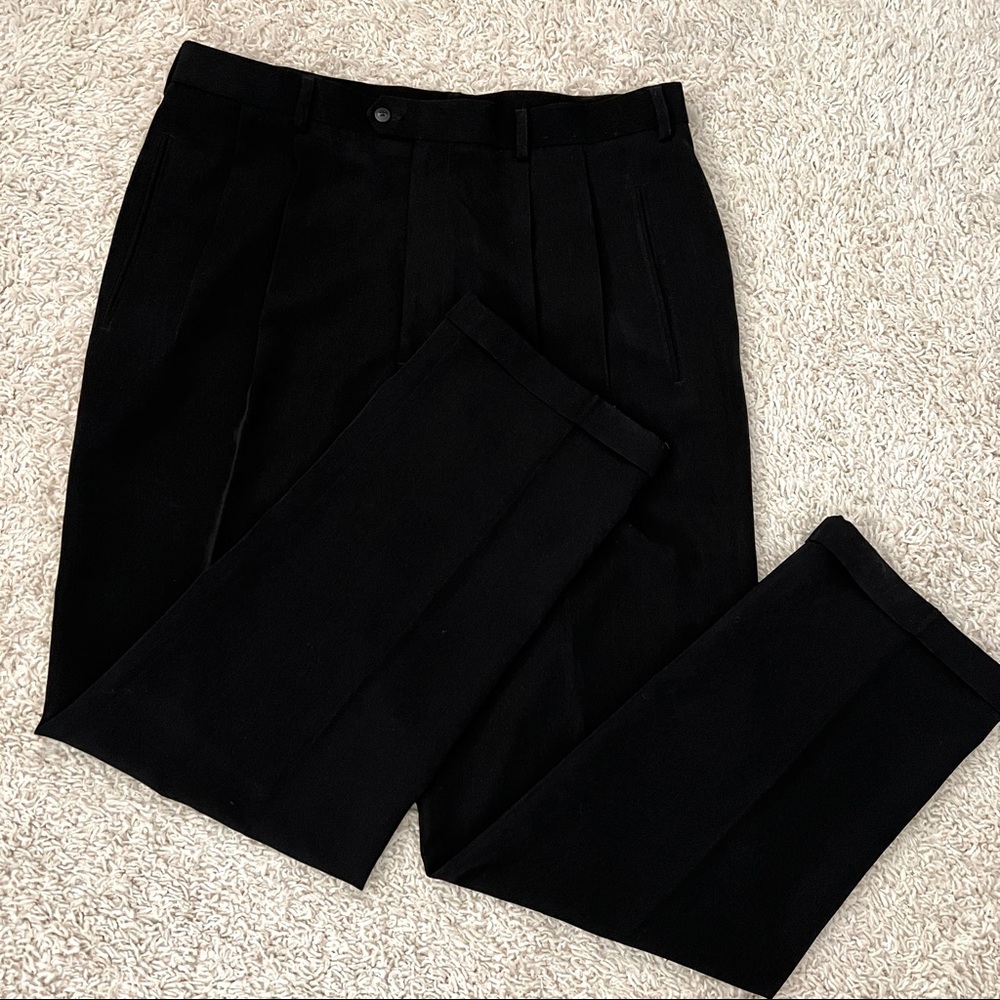 Vintage New Step Pleated Front Cuffed Dress Pants